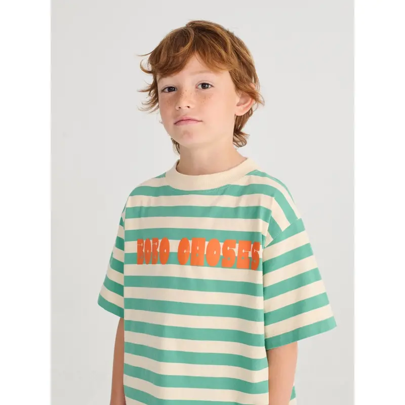 Bobo Choses Offwhite Bobo Choses Modern Striped T-Shirt 2