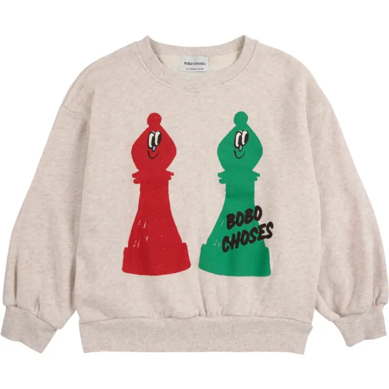 Bobo Choses Offwhite Checkmate Sweatshirt 1