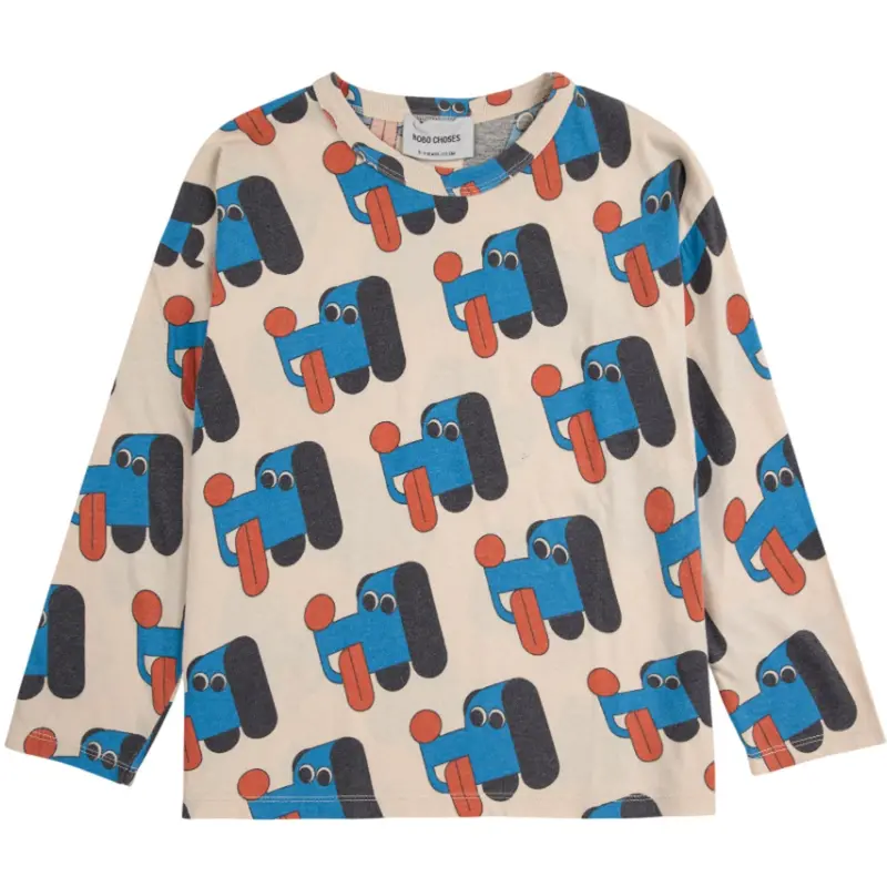 Bobo Choses Offwhite Doggy Mate All Over Bluse 1