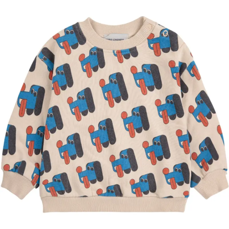 Bobo Choses Offwhite Doggy Mate All Over Sweatshirt 1