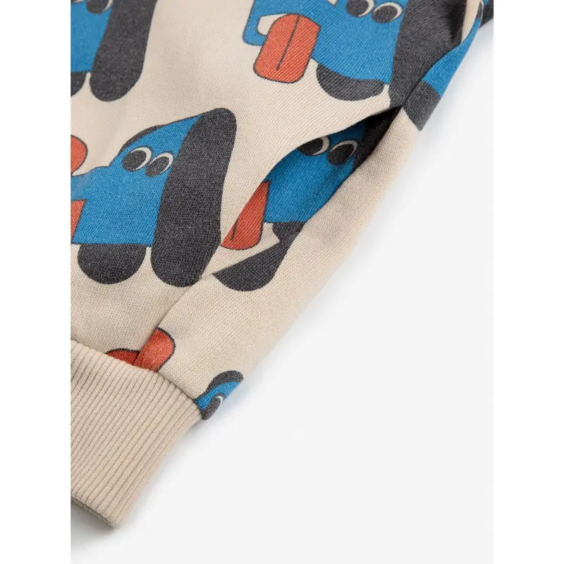 Bobo Choses Offwhite Doggy Mate All Over Zipped Hættetrøje 3