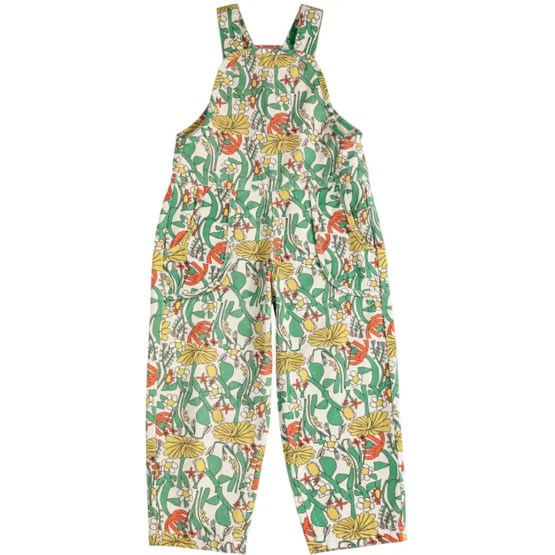 Bobo Choses Offwhite Farve Herbalist All Over Woven Dungaree 1