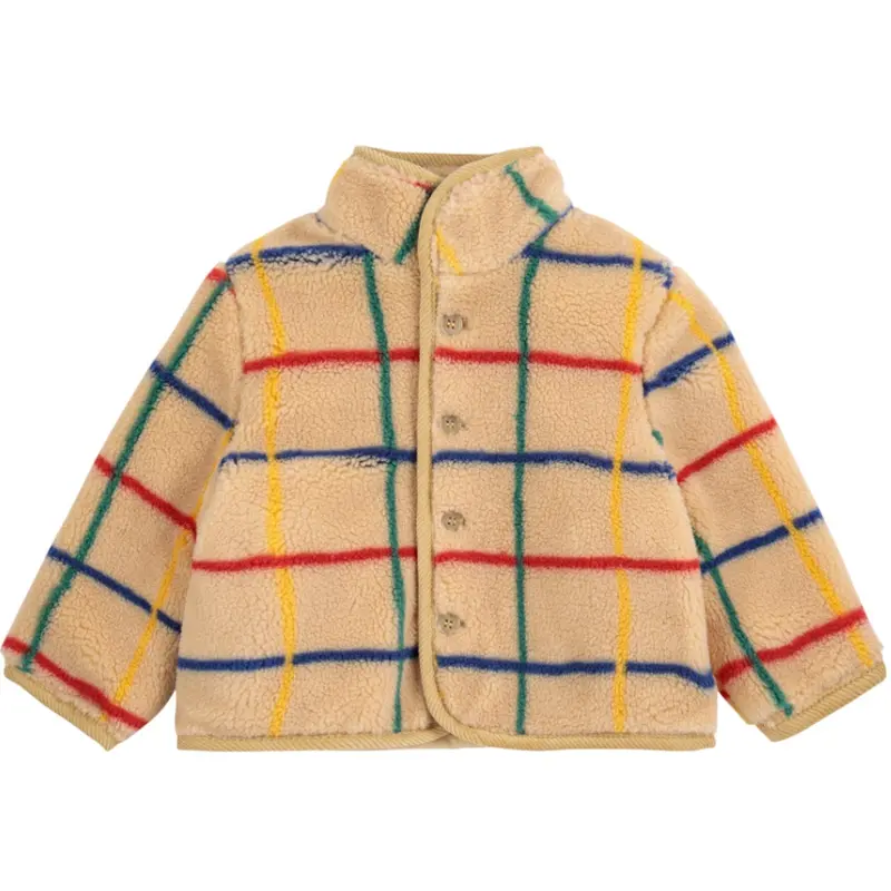 Bobo Choses Offwhite Stripe Farve Sheepskin Jakke 1