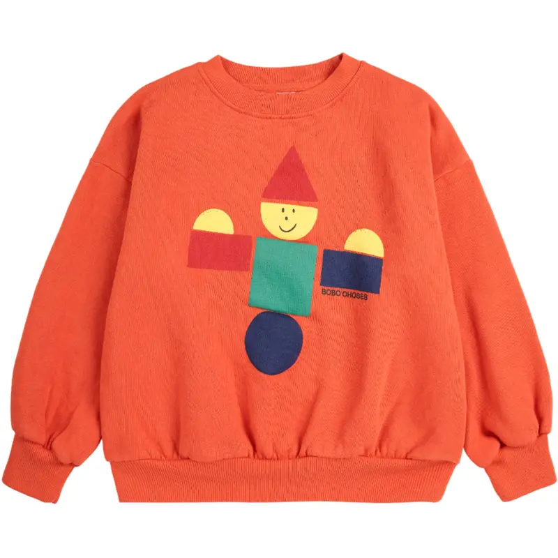 Bobo Choses Orange Wooden Legetøj Sweatshirt 1