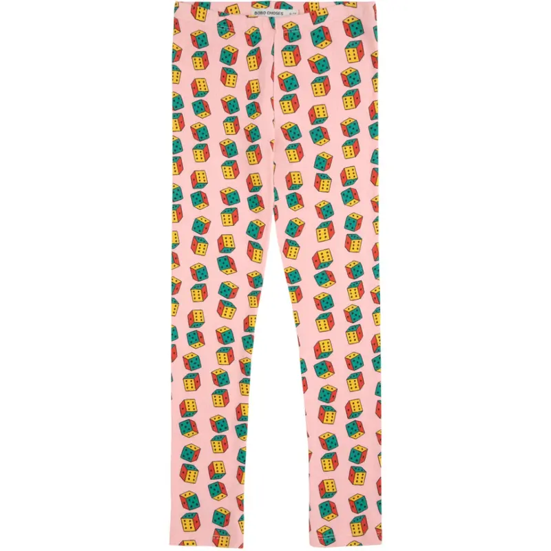 Bobo Choses Pink Dices All Over Leggings 1