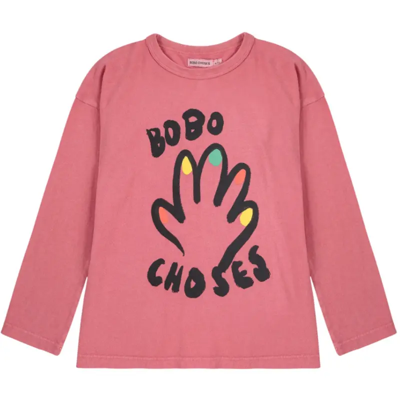 Bobo Choses Pink High Five Bluse 1