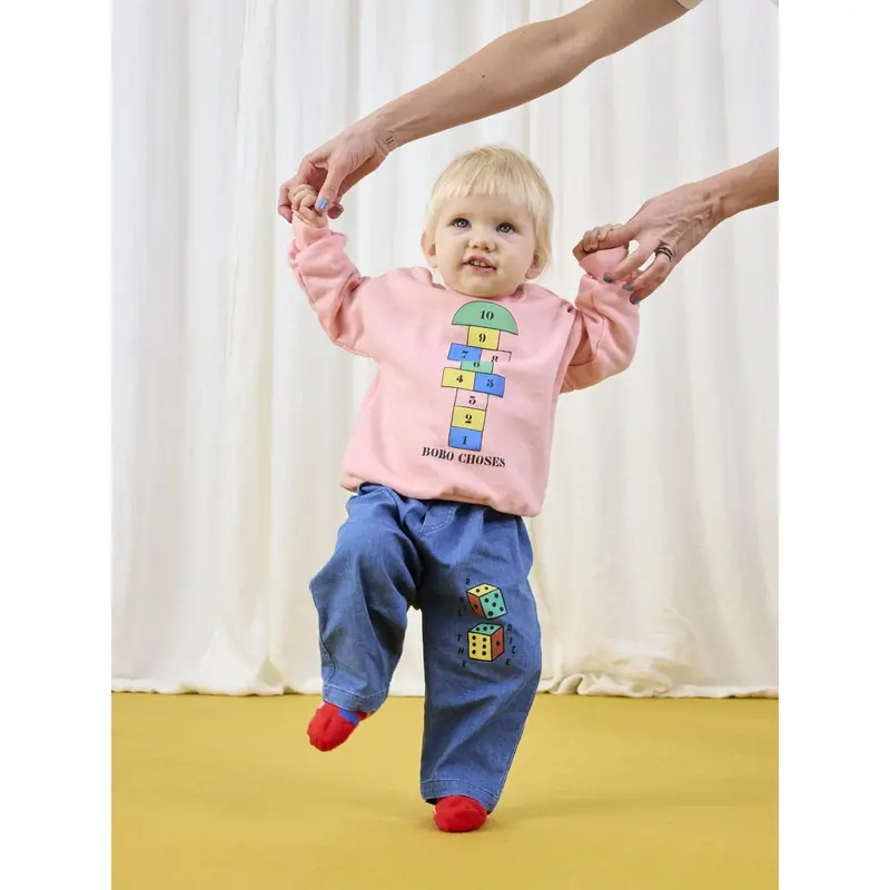 Bobo Choses Pink Hopscotch Sweatshirt 2