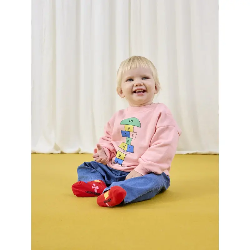 Bobo Choses Pink Hopscotch Sweatshirt 3