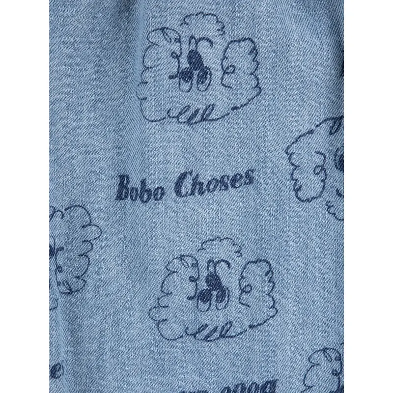 Bobo Choses Prussian Blue Pickles The Dog All Over Denim Bukser 5