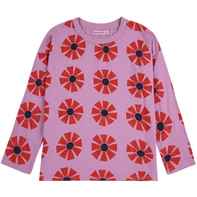 Bobo Choses Purple Kaleidoscope All Over Bluse 1
