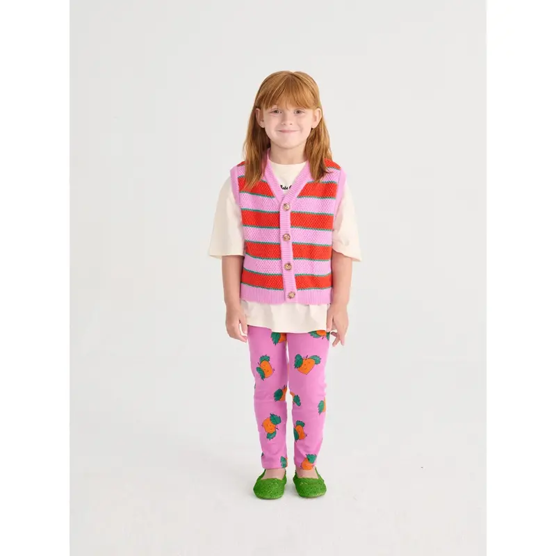Bobo Choses Purple Tangerine All Over Leggings 2