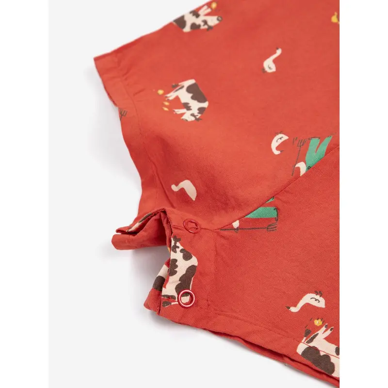 Bobo Choses Red Farm Adventure All Over Playsuit 3