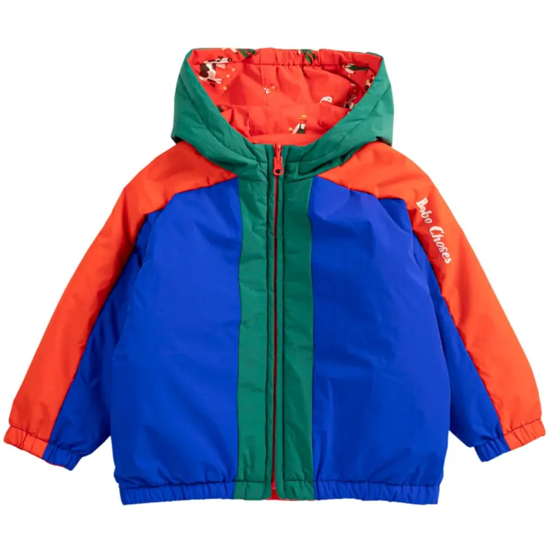 Bobo Choses Red Farm Adventure All Over Vendbar Anorak 1