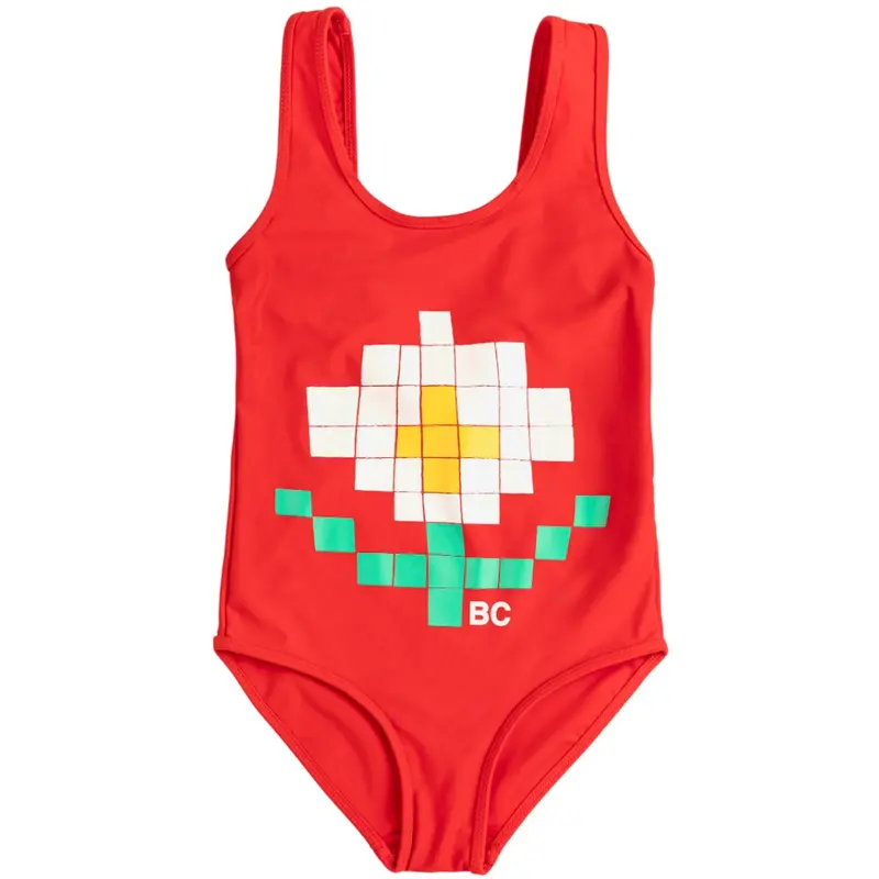 Bobo Choses Red Pixel Daisy Badedragt 1