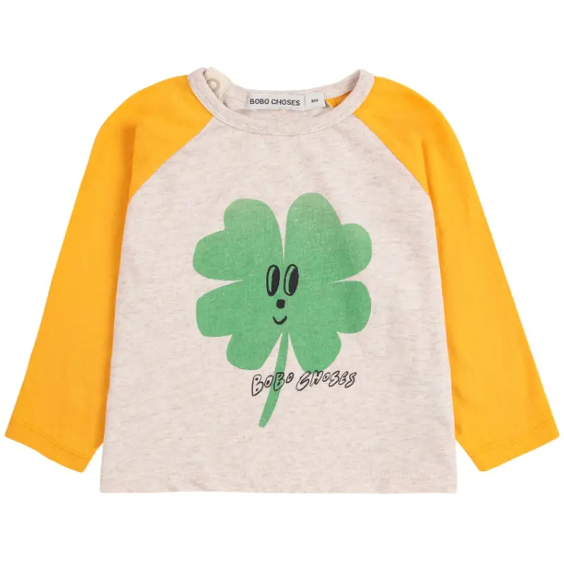 Bobo Choses White Lucky Clover Bluse 1
