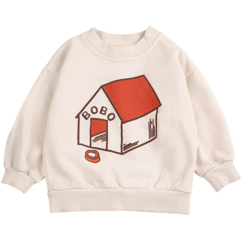 Bobo Choses White Pickles Is At Home Sweatshirt 1