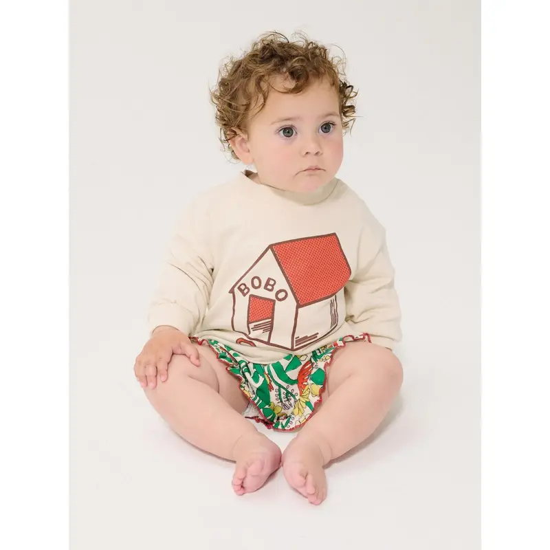 Bobo Choses White Pickles Is At Home Sweatshirt 2