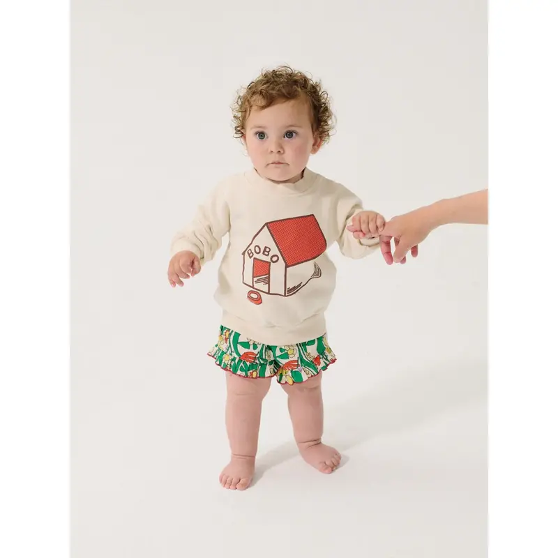 Bobo Choses White Pickles Is At Home Sweatshirt 3