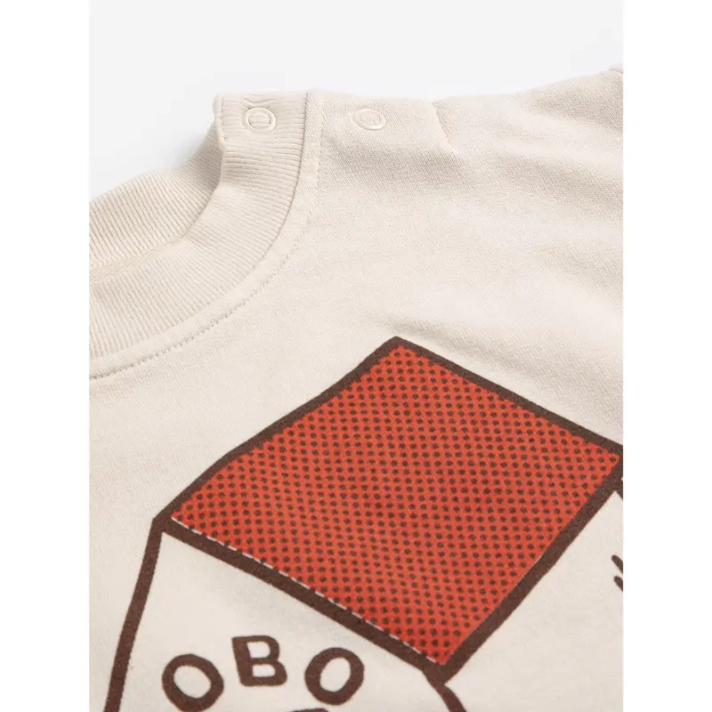 Bobo Choses White Pickles Is At Home Sweatshirt 4