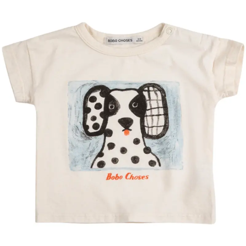 Bobo Choses White Van Dog T-Shirt 1