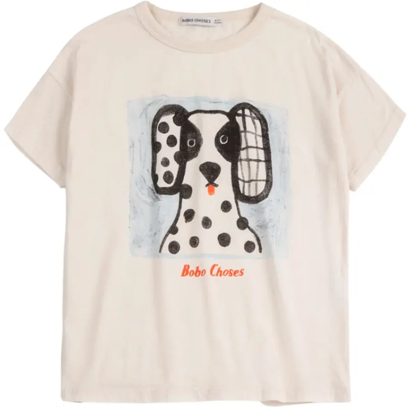 Bobo Choses White Van Dog T-Shirt 1