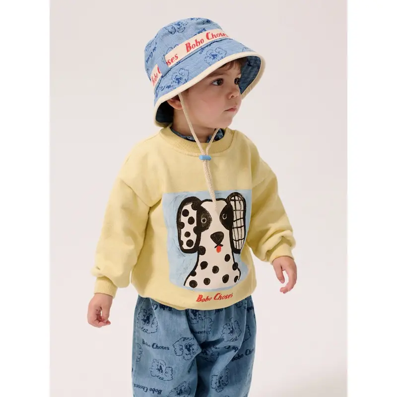 Bobo Choses Yellow Van Dog Sweartshirt 2