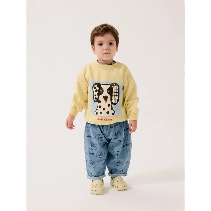 Bobo Choses Yellow Van Dog Sweartshirt 3