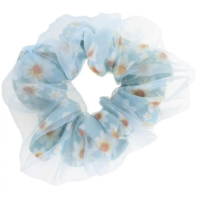 Bow's By Stær Blue Viola Scrunchie 1