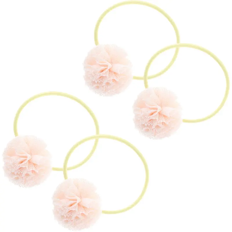 Bow's By Stær Rosa Svea Hårelastikker (4 Pak) 1