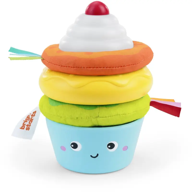Bright Starts Cupcake Tower™ Stacking Legetøj With Bidering 1