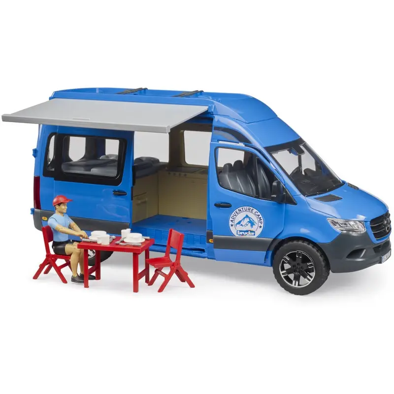 Bruder Mb Sprinter Camper Med Chauffør Og Tilbehør 1