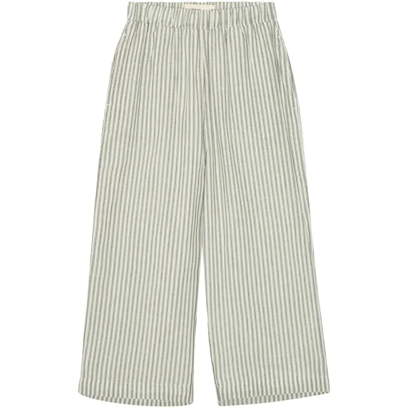 Brunobruno Nation Agave Green Stripe Francis Stripe Bukser 1