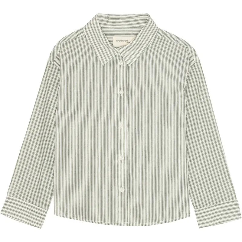 Brunobruno Nation Agave Green Stripe Nohrla Stripe Skjorte 1
