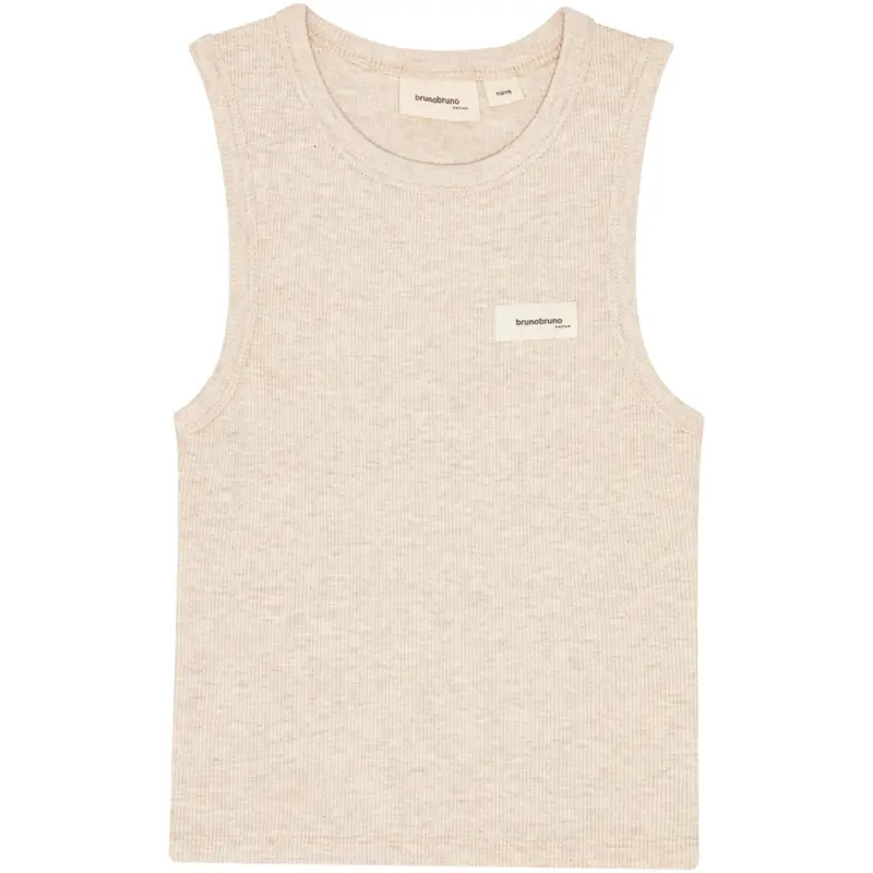 Brunobruno Nation Antique White Melange Elliot Tank Top 1