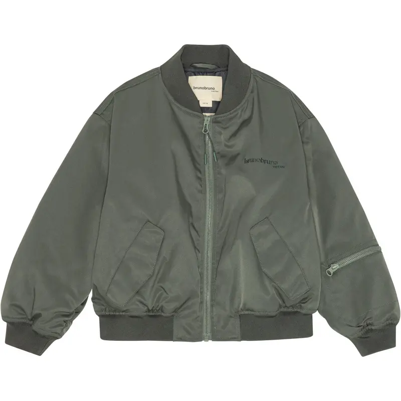 Brunobruno Nation Balsam Green Adrian Bomber Jakke 1