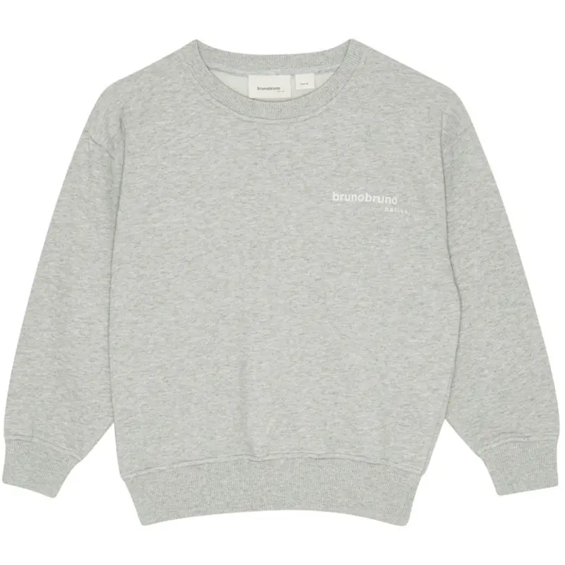 Brunobruno Nation Light Grey Melange Norah Sweatshirt Nb 1