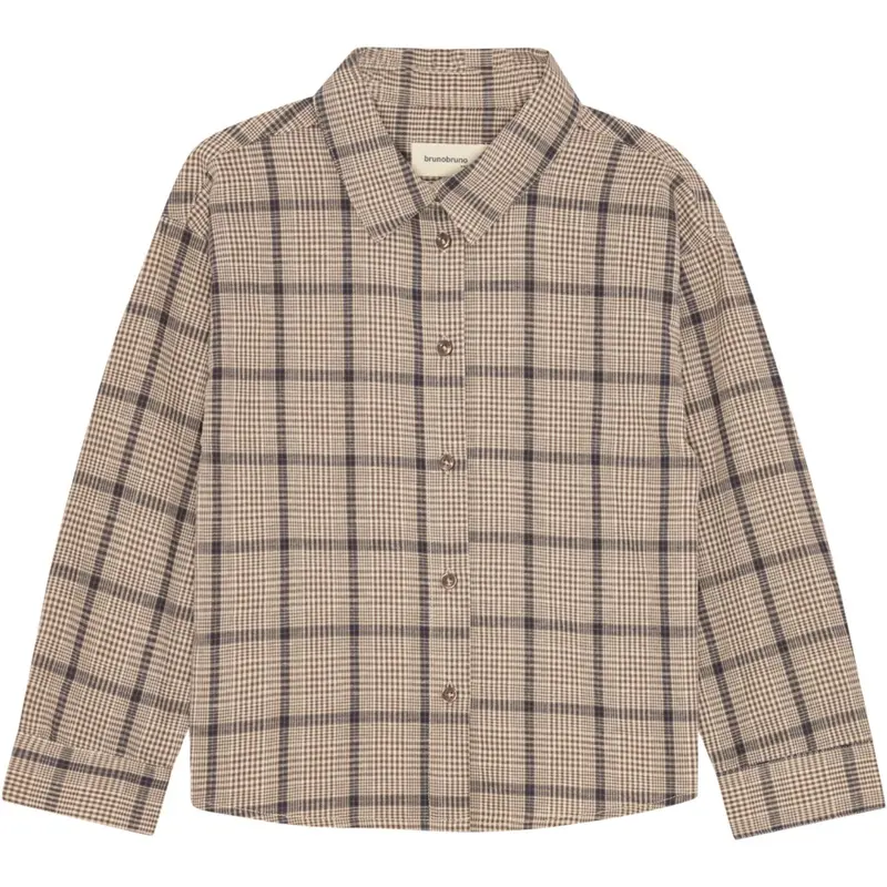 Brunobruno Nation Walnut Check Nohrla Walnut Check Skjorte 1