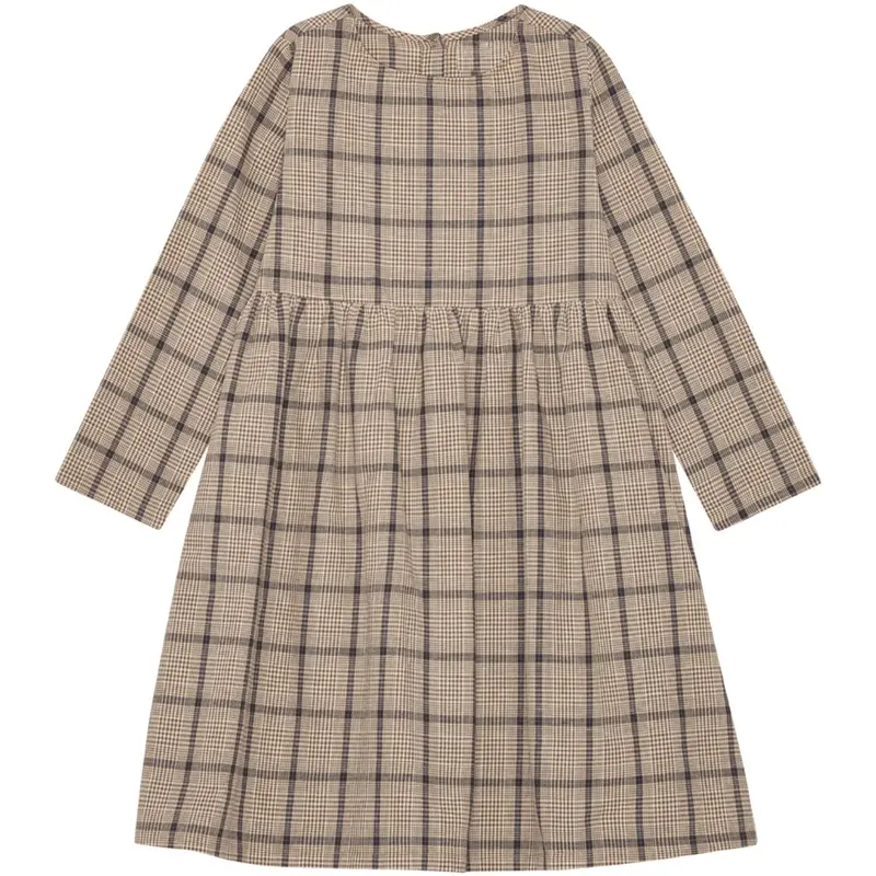 Brunobruno Nation Walnut Check Vita Walnut Check Kjole 1