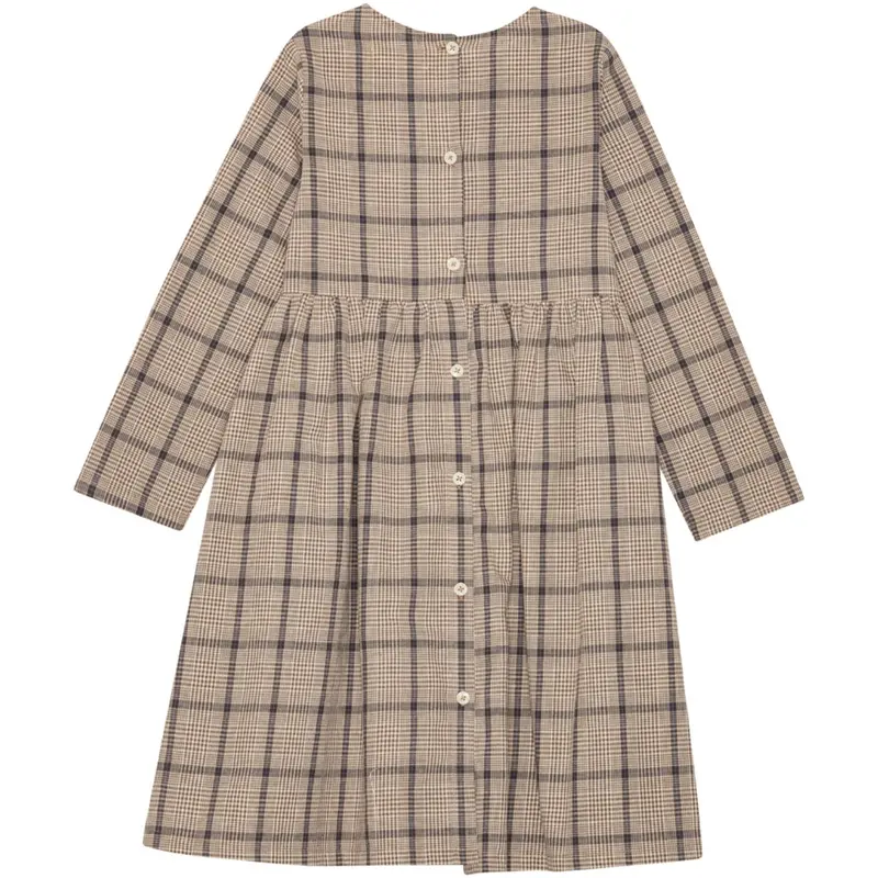 Brunobruno Nation Walnut Check Vita Walnut Check Kjole 4