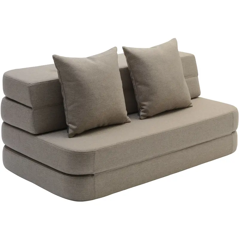 By Klipklap 3 Fold Sofa Sand With Sand Kk 120 Cm 1