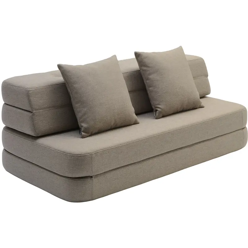 By Klipklap 3 Fold Sofa Sand With Sand Kk Xl Soft 140 Cm 1