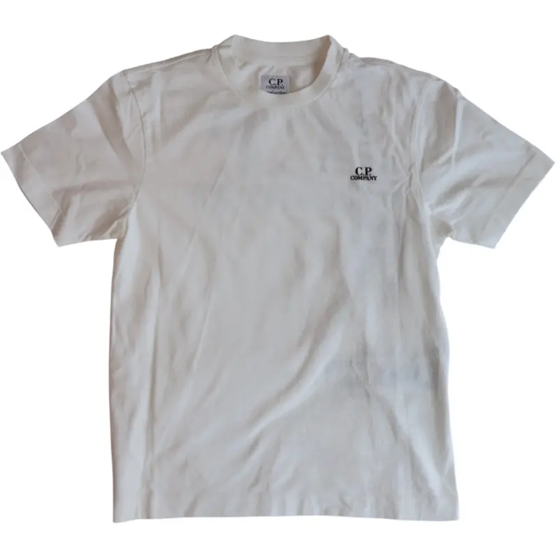 C.P. Company Gauze White T-Shirt Kort Sleeve 1