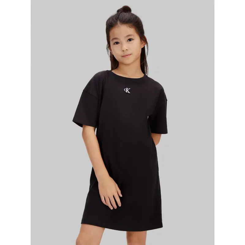 Calvin Klein 1716 Black Ck Monogram Tee Kjole 2