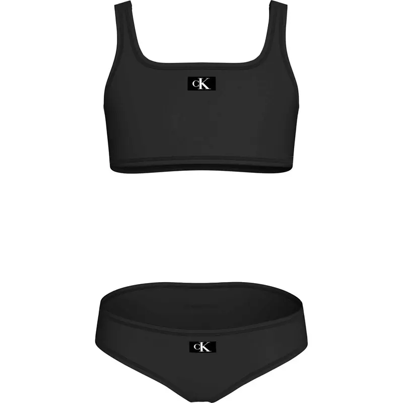 Calvin Klein Pvh Black Bralette Bikini Sæt 1
