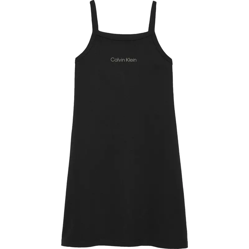 Calvin Klein Pvh Black Strop Punto Kjole 1