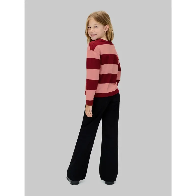 Calvin Klein Raspberry Chocolate / Apricot Cn Stripe Ls T-Shirt 5