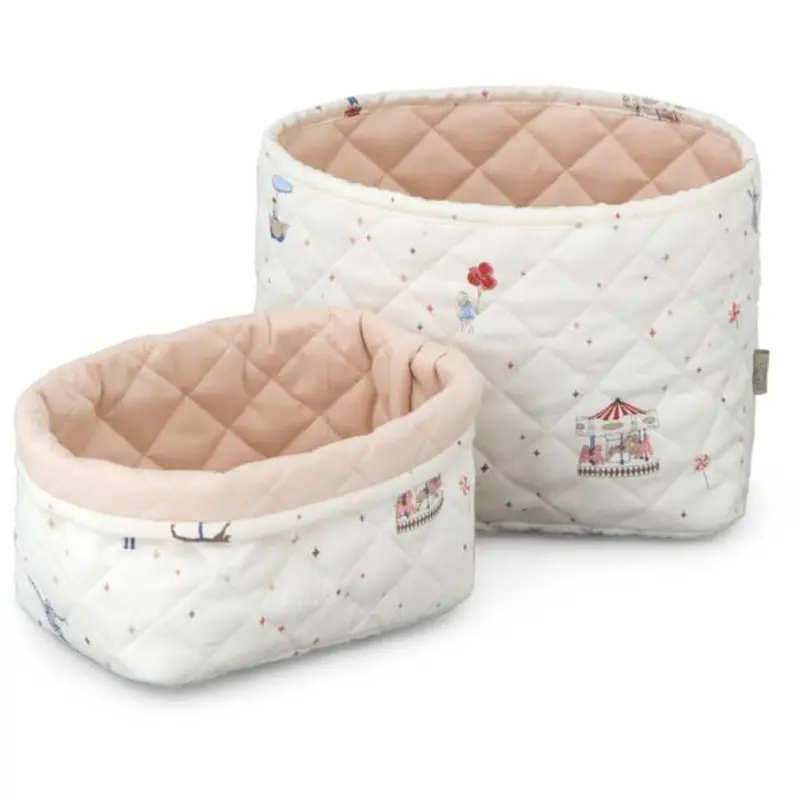 Cam Cam Copenhagen Carousel Quiltet Opbevaringskurv 2-Pak 1