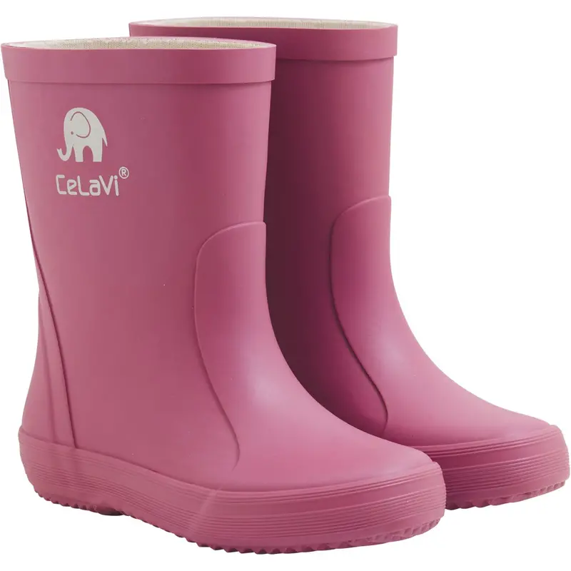 Celavi Rose Wine Basic Gummistøvler -Solid 1