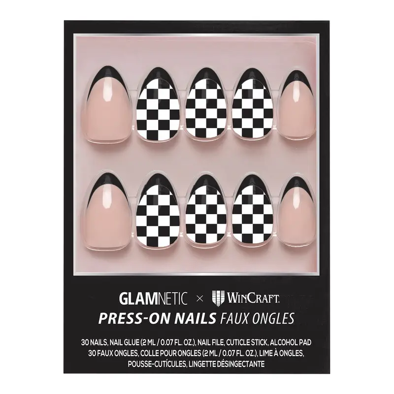Checkered Press On Nails 1