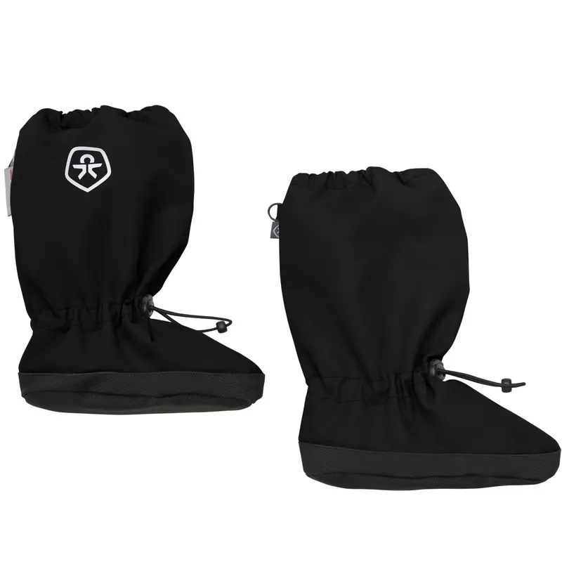 Color Kids Black Footies W. Anti Slip 1